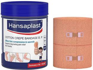 HANSAPLAST Smooth Cotton Pain Relief Crepe Bandage 6cm X 4m Pack Of 2 Crepe Bandage