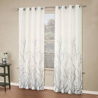 IDV 274 cm (9 ft) Long Door Polyester Room Darkening Curtain (Pack Of 2)
