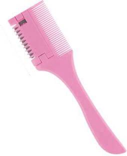 AlexVyan Pink Hair Cutter Comb,Etercycle Hair Thinner Razor Comb, Hair Thinning Comb Slim Hair Cutting Trimming Comb Tool for Thin & Thick Hair