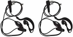 BLUELEX Earphone for Walkie Talkie Two Way Radio 2-Pin Mic Set of 2PCS Wired