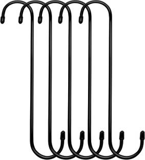 ecofynd 10 inch Long metal S hooks hanging plant extension hooks for indoor and outdoor usage ( Pack of 05 ) Hook 5