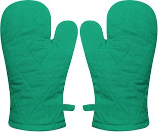 KUBER INDUSTRIES Green Cotton Kitchen Linen Set