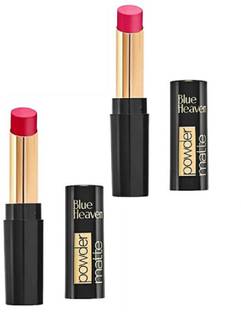 BLUE HEAVEN POWDER MATTE RUBY GLOW RM03 (3.5g) + MYSTIC OAK N04 (3.5g) LIPSTICKS