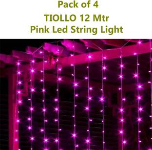Tiollo 100 LEDs 10.01 m Pink Steady Bulb Rice Lights