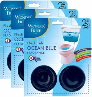wonder fresh Flushmatic Toilet Cleaner Twin Pack Blocks Herbal Rim Block