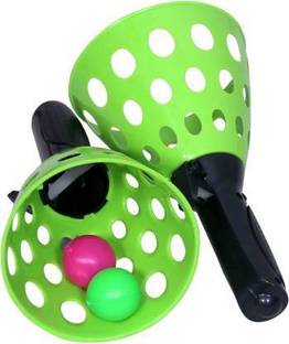 Veryke Catch Ball Throw Game | Click and Catch The Ball Game for Indoor and Outdoor Sports Activity for Kids Boys and Girls | Multi Color Baseball