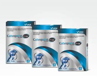 Calvojoint Flex V-D3 Glucosamine, MSM, Rosehip Joint Flexibility|Pain Relief|Pack of 3x10 Tab