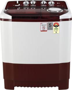 LG 7.5 kg with Roller Jet Pulsator + Soak Semi Automatic Top Load Red, White