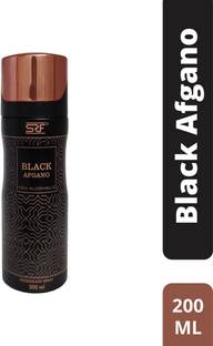 SRF Black Afgano Non Alcoholic Deodorant Spray 200ml Perfume Body Spray  -  For Men & Women