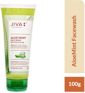 JIVA Aloe Mint  - Gentle Cleanser - Fresh & Soothing Facewash - 100 g - Pack of 1 Face Wash
