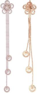 AccessHer Rhinestone 2 in 1 Choti and saree Challa for women Hair Accessory Set