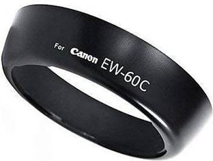SUPERNIC EW-60 Replacement Camera Lens Hood for Canon EOS Camera Lens EF-S 18-55MM / EF 28-80/90mm Lens (Bayonet) with Microfiber Cloth  Lens Hood