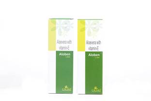 Aloben Lotion with Aloe Vera, Vitamin E, Silicon Oil , Jojoba Oil - Pack Of 2