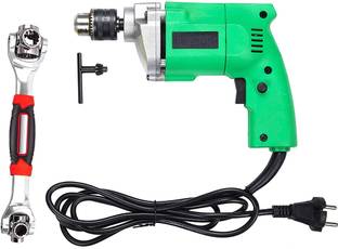Shopper52 10mm Powerful Electric Drill Machine with 48in1 Wrench Spanner Set DRL48in1 Angle Drill