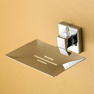 iSTAR Stainless Steel Soap Dish/ Soap Holder / Bathroom Accessories (PACK OF 1) Stainless Steel Wall Shelf