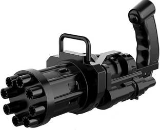 VikriDa 8-Hole Electric Bubbles Gun Toy Bubble Maker