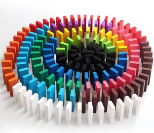 AEXONIZ TOYS Dominoes Building Blocks Game Set for 3-8 Years Old Kids Boys & Girls ( 240 Piece )