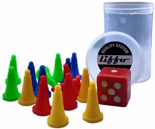 Liffo Ludo Dice and Tokens Pack of 2 Board Game Accessories