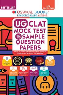 Oswaal Ug Clat Mock Test, 15 Sample Question Papers (for 2022 Exam)