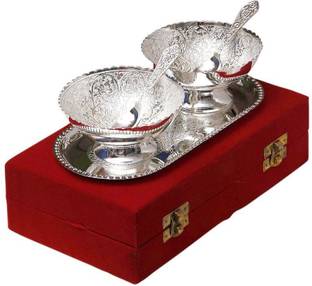 STS Enterprises Silver Plated Decorative Bowl DLSBWLSETST