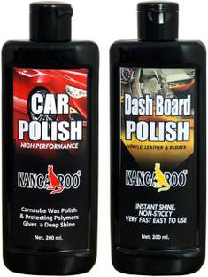 KANGAROO Liquid Car Polish for Dashboard, Exterior, Bumper, Leather