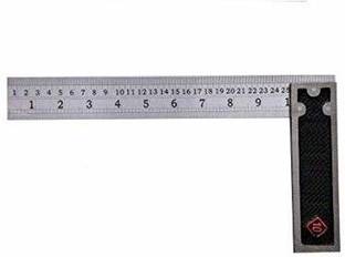 STONE 90 Degrees Stainless Steel Try Square Scale Ruler Measurement Tool Tri-Square