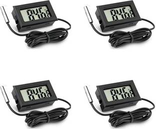 shockley electronics TPM-10 LCD Digital Thermometer Temperature Sensor Meter Car Incubator Aquarium Weather Station tester (Pack of 4) Temperature Sensor and Controller Electronic Hobby Kit