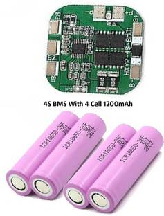 Stookin BMS Protection Board 4S 20A 11.1V 12.6V With 4Cell 18650 Li-Ion Lithium 1200 mAH Battery Combo Electronic Components Electronic Hobby Kit Electronic Components Electronic Hobby Kit