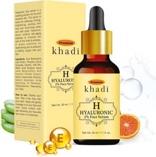 Premium Khadi 2% Hyaluronic Face Serum for face with Vitamin E & C