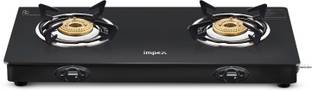 IMPEX IGS 1212M Glasstop 2 burner Glass Manual Gas Stove