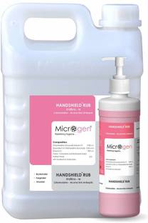 Microgen Handshield Rub 5 liter and 500 ml Hand Rub Can