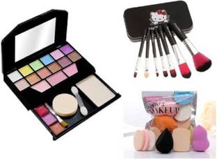 Townplaza Fashion Makeup kit mini + Hello Kitty 7pc Makeup Brushes