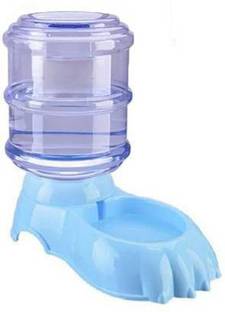 bosig Automatic Pet Water Dispenser 3.8L Large Capacity Self-Dispensing Gravity Pet Feeder Waterer Cat Dog Feeding Bowl Drinking Water/Automatic Feeding Pet Supplies round Plastic Pet Bowl & Bottle