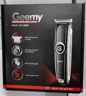 Geemy GM-6 050 PROPESONAL HAIR TRIMMER AND T BLADE Trimmer 120 min  Runtime 3 Length Settings