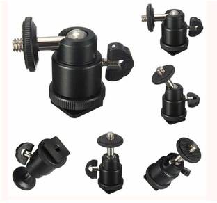 SUPERNIC Multi Purpose 1/4" Mini Tripod Ball Head Kit Shoe Mount for All DSLR Camera Stand F.LCD Monitor D2C Monopod