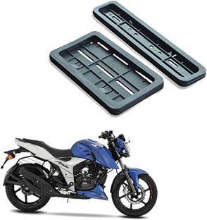 autoformonix Bike Number Plates Frame - (Number Plates Holders)-Front and Back for TVS Apache RTR 160 4V Bike Number Plate