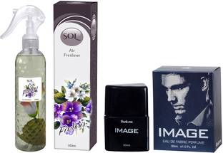 Sol Oriental, Cologne Spray Firdaus Air Freshener with Image 30ml Eau De Fabric Perfume - Combo Pack of 2 (280ml)