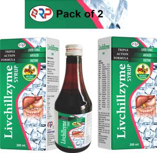 Ramvik Ayurvedic Livchillzyme Syrup | Liver Tonic, Antacid, Enzyme