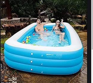 PISCINA l Inflatable Bath Tubs for Kids & Adults Spa 10 Feet Inflatable Swimming Pool