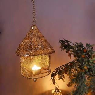 amishi blissful decor Metal Wall Hanging Tealight Candle Holders Wall Hanging Gift Candle Lamp Tea Light Holder | Candles Decorations Gifts Lights Home Decor Metal Bird Nest Tea Light Holder Iron Tealight Holder