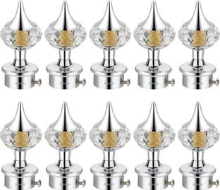 Bzcarts Silver Curtain Knobs Metal