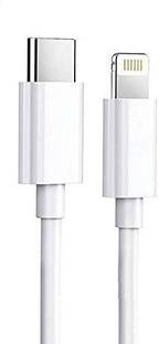 IMMUTABLE USB Type C Cable 2 A 1 m 901 _ZT-93_DATA CABLE|TYPE C TO APPLE CHARGING DATA CABLE|Type-C To Lightning Power Delivery .18 W Output ,3.0 Q , PD Fast + Safe Charge Cable(for I11,11Pro,11ProMax) 1 m Lightning Cable (Compatible with Specially For Apple Iphone11 Series & Older Iphone, White, One Cable)