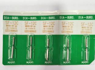 pyrax Dental Mani Diamond Burs SF-12C-6pc Dental Elevator