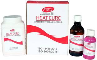 pyrax High Quality Universal Pack Heat Cure Denture Base Acrylic Material (Powder-400 gms, Liquid-200 ml, Cold Mold Seal-100 ml & Separating Sheets 1... Dental Elevator