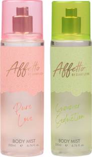 Affetto By Sunny Leone Pure Love & Summer Seduction 200ML Each Body Mist  -  For Women