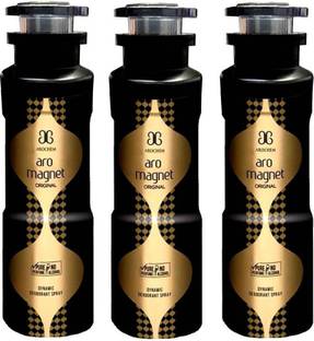 AROCHEM Aro Magnet ORIGNAL 3N X 200ml Deodorant Spray - For Boys & Girls (600 ml, Pack of 3) Deodorant Spray  -  For Men & Women