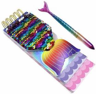 Le Delite Mermaid A5 Diary Ruled 80 Pages