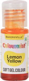 Colourmist Soft Gel Paste Food Color, (Lemon Yellow), 20g | Edible Gel Colour For Fondant / Dessert / Baking |Lemon Yellow