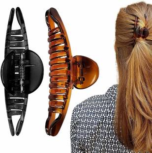 HKD SALES Hair Claw Clips Clasp Korean Made Transparent Finish Butterfly Hair Claw