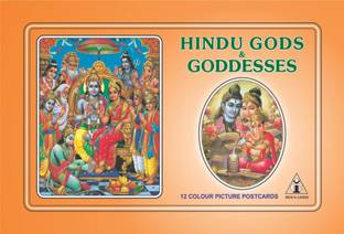 Dharmic Collection Of Multicolor Hindu Gods and Goddesses Postcard Book: Pack Of 10 Paper Print